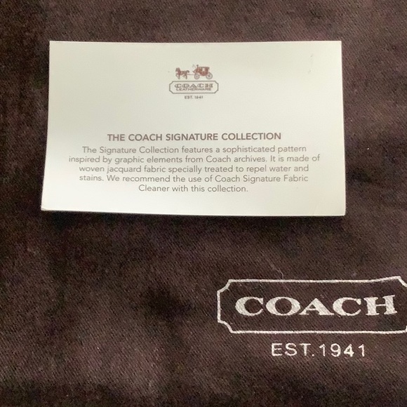 Authentic Coach Signature Chocolate brown bag - Picture 10 of 12